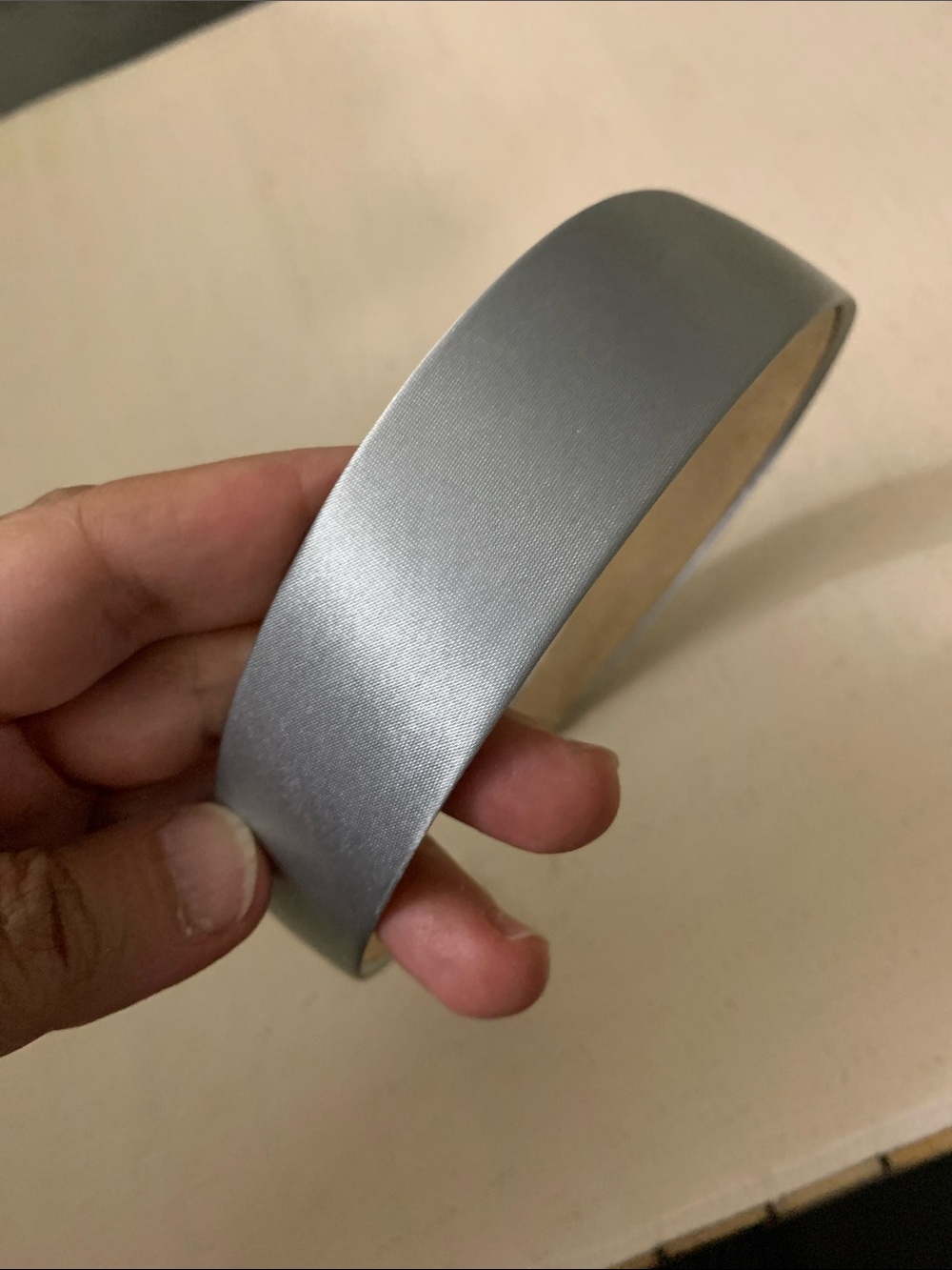 Satin Silver Wide Headband 2 for $10